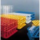 TEST TUBE RACK PP WEIGHTED BLUE 13MM DIA 