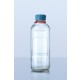 DURAN® YOUTILITY bottle, clear, graduated, GL45, with cyan screw-cap and pouring ring (PP), 1000 ml 